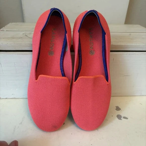 Rothy's Shoes Rothys The Kids Loafer Knit Slipon Flats Neon